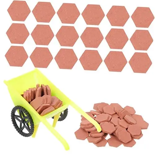 Produktbild: Toyvian 1 Satz Mini-steine Miniatur-ziegelfigur Sandkasten-miniaturen Dachziegel Ziegel Für Die Gartenmauer Sandtischsteine Mikrospielzeug Landschaft Ziegel Kind Verbrannte Erde Zement