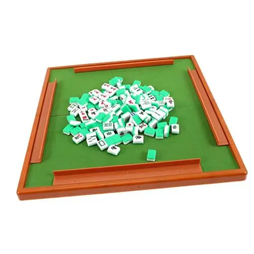 Produktbild: Toyvian Mini-Set 1 Reise-Mahjong-Set Mahjong-Set Traditionelle Muster Zufällige Farbe