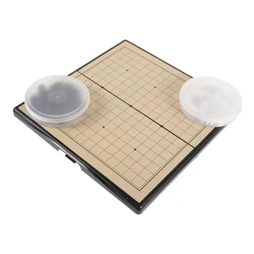 Produktbild: Toyvian 1 Set Go Backgammon Set Magnetisch Go Spiel Anfänger Schachbrett Go Spiel Trainingsset Go Magnet Go Spiel Tragbares Brett Magnetisches Brettspiel Chinesisches Weiqi