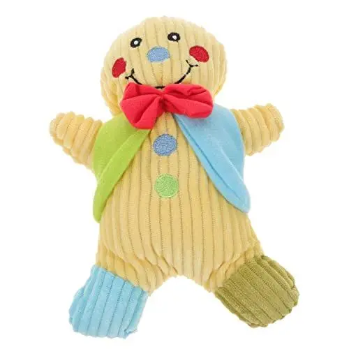 Produktbild: Toyvian 1 Stück Lebkuchenmann Spielzeug Socken Stofftiere Kauen Spielzeug Für Hunde Weihnachten Hunde Spielzeug Plüsch Haustier Kauen Spielzeug Quietschende Kauen Spielzeug Hund