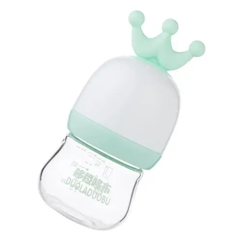 Produktbild: Toyvian 1stk Nuckelflasche Babyflasche Für Neugeborene Säuglingsnahrungsflasche Babynahrungsflasche Saugflaschen Für Babys Glas Mit Hohem Borosilikatgehalt Green