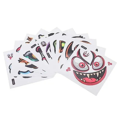 Produktbild: Toyvian 20 Blätter Halloween-Aufkleber Geisterfest-Aufkleber Halloween-kürbisaufkleber Kürbislaterne-Aufkleber Dekorative Festivalaufkleber Kreative Ausdrucksaufkleber Außendekoration PVC