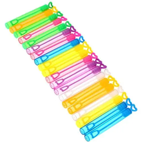 Produktbild: Toyvian 20st Leere Flasche Hausgemachte Blasen Seifenblasenmaschine Blasenflaschen Mit Zauberstab Kleine Blasenstäbe Hochzeitsblase Miniblase Kleinkind Hochzeitsbedarf Plastik Schüttgut