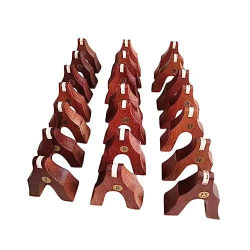 Produktbild: Toyvian Elegante Brücken Rote Holzsaitenpfeiler für Zubehör Einfache Installation