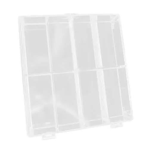 Produktbild: Toyvian Plastikkisten 2er-Box Für Spielzeug Autospielzeug Spielzeuge Mini-tischschrank Transparente Vitrine Bastelkoffer Schurke Kunsthandwerk Marionette Kinder Spielen Statue Plastik