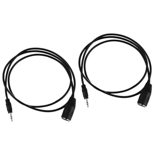 Produktbild: Toyvian 2St Audio-Adapterkabel Midi zu trs din 5-Pin auf 3,5 mm Konverter audio verlängerungskabel Audio extension cable Stereokabel Adapterkabel für DVD Adapterkabel für Videorecorder