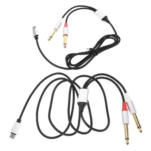 Produktbild: Toyvian Typ-c-auf-audiokabel – Dual-usb-c-kabel Für Den Sound Eines Leistungsverstärkers