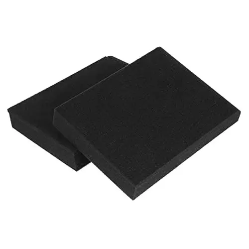 Produktbild: Toyvian 2St Kissen dämpfungsmatte dämpfungspad akustische Isolationspads Gummifuß für Studiomonitore lautsprecher Schaumstoffmatte kleine Schaumstoffauflage Schreibtisch Akustikplatten