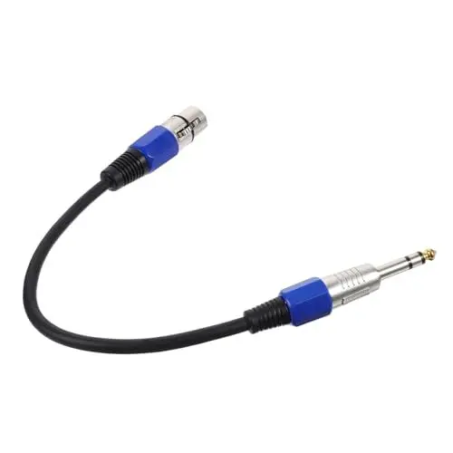 Produktbild: Toyvian 2St Mikrofonadapterkabel 1/4 bis XLR XLR-Adapter XLR-Patchkabel XLR auf 1/4 Adapter XLR auf 1/4 Patchkabel TRS zu XLR Audiokonverter Stereo Jumper Zinklegierung Metall