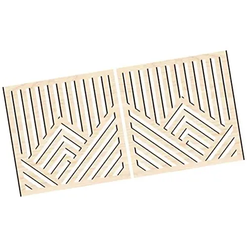 Produktbild: Toyvian 2stücke Teiliges Wandkunst Vintage Wanddekoration Für Büro Und Garten Einfache Mit Gelatine-schaum Hochwertiges Holzdesign Ahornoptik