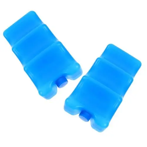 Produktbild: Toyvian 2 STK Eisbeutel Für Babyflaschen Muttermilch Kühler Kleine Eisbeutel Zum Hält Die Muttermilch Frisch Kühlakkus Für Die Lunchbox Lagerung Der Muttermilch PVC Welle Flaschentasche