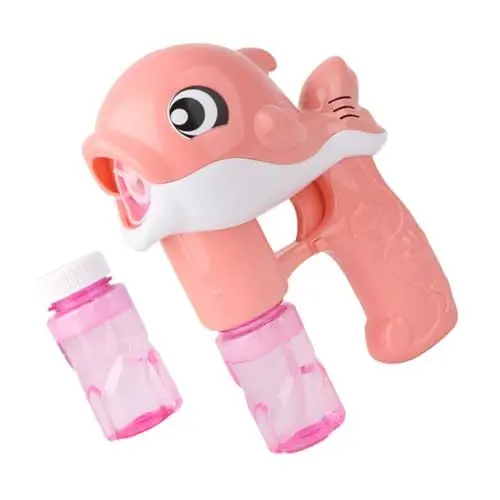 Produktbild: Toyvian 2 Sätze Blasenpistole Cartoon-blasenhersteller Blasenmacher Spielzeug Blasenspender Süße Seifenblasenmaschine Blasenblasmaschine Blase Spielzeug Delfin Kind Plastik Mit Lichtern