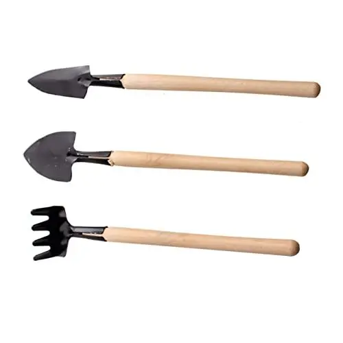 Produktbild: Toyvian 2 Sätze Gartenwerkzeug-Set Gartenbedarf Multifunktion Handrechen Pflanzenwerkzeug Pflanzwerkzeuge Gartenarbeit saftige Gartengeräte Gartenbausatz Innengartenwerkzeuge Holz