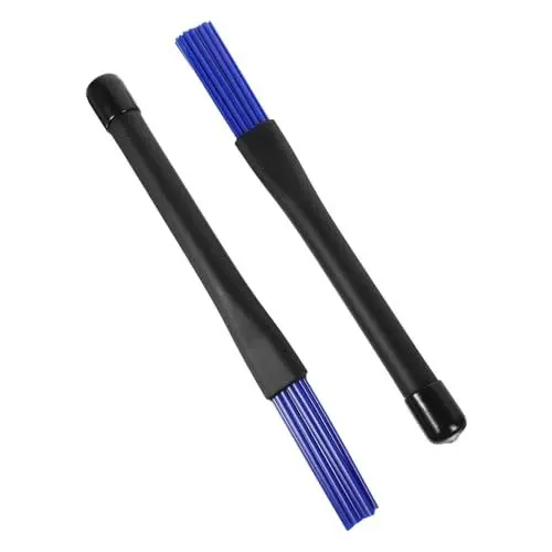 Produktbild: Toyvian 2 Stk Trommelstöcke Zubehör für Musikinstrumente Trommeln für Kleinkinder Jazzpinsel Schlagzeug für Kinder Trommelbürsten Jazz-Drum-Bürsten elektronische Drumsticks Blue