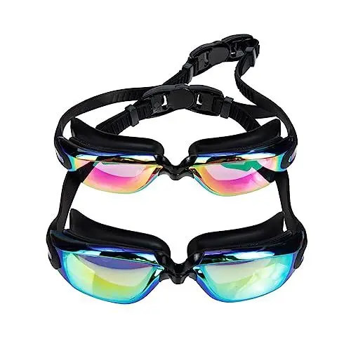 Produktbild: Toyvian 2 Stück Schwimmbrille mit Beschlag und Uv Schutz Schwimmbrillen für Erwachsene und Jugendliche Vielseitige Schwimmaccessoires für Sicht