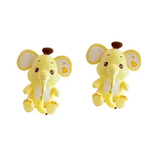 Produktbild: Toyvian 2 Stücke Babys Spielzimmer Sachen Hängende Gefüllte Kinder Spielzeug Cartoon Kinder Kissen Figur Reizend Entzückend Flauschig Spieldecke Säugling Dekoration