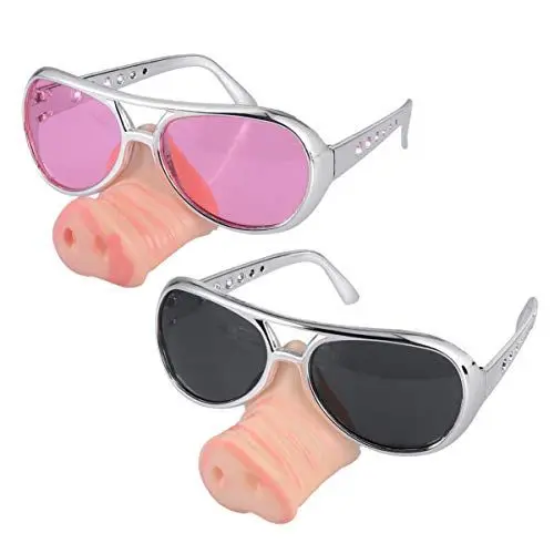 Produktbild: Toyvian 2 stücke Schwein nasenbrille Maske Halloween Party lustige Cosplay gläser Requisiten neuheit Schwein nasenmasken