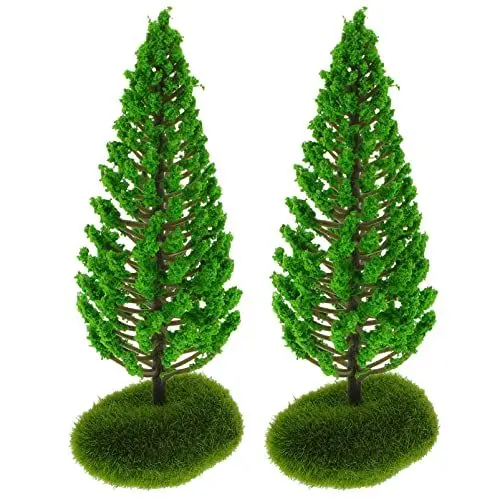 Produktbild: Toyvian 2st Baummodell Simulationsbaum Grün Mini-modellbäume Sandtisch Pflanzen Mini-szenen-Layout-Modell Miniaturbäume Zum Basteln Sandtisch DIY Modell Mini-Baum Diorama Fee Plastik Ob11