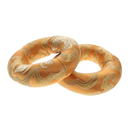 Produktbild: Toyvian 2pcs Klangschalenkissen Kissen Für Schüssel Zufällige Farbe Nepal Baumwolle Buddhistische Schüssel Pads