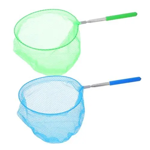 Produktbild: Toyvian 2st Einziehbare Schmetterlingsnetztasche Fangnetz Fischnetz Fangen Teichnetz Fischernetz Für Kinder Teleskopierbares Fischernetz Teleskopischer Kescher Angelkescher Nylon