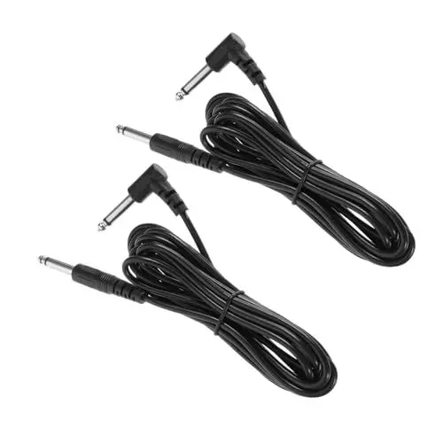 Produktbild: Toyvian 2st Gitarrenkabel Aktivlautsprecher Audiokabel Für Gitarre Lautsprecher-audiokabel Bassgitarren Kabel Für Stereo Gitarre Audiokabel Für E-gitarre Basskabel Zubehör E-bass Pvc-leder