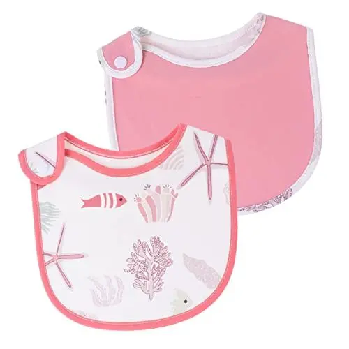 Produktbild: Toyvian 2st Lätzchen Rülpsen Handtücher Dribbeltuch Ausspucken Bavaglini Impermeabili Baumwollbandana Neugeborene Sabbernde Mit Druckknöpfen Terry Kleinkind Musselin- Handtuch Baby Füttern