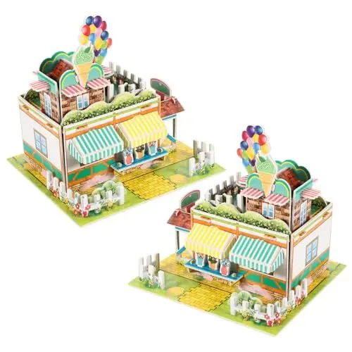 Produktbild: Toyvian 2stücke Schaumstoff- DIY-eisdielen-modellbaukasten Bastelset Für Erwachsene Und Kleinkinder Fördert Koordination Und Geduld Abgerundete Kanten Für Sicheres Spielen