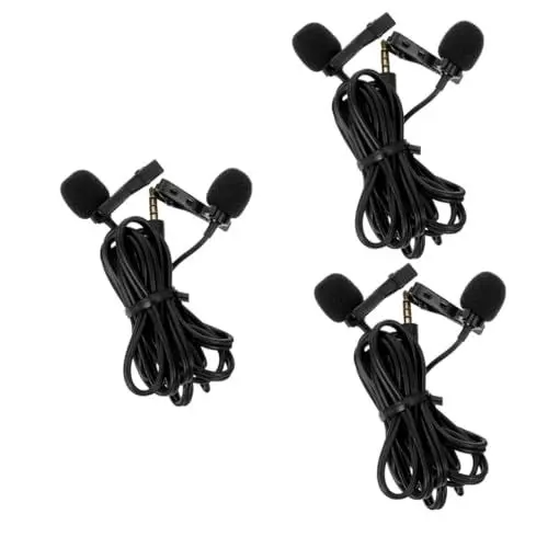 Produktbild: Toyvian 3St Lavalier-Mikrofon kleines Lavaliermikrofon Clip-Mikrofon kleines Reversmikrofon Mikrofone Aufnahmemikrofon Mikrofon für Videoaufnahmen Telefon Tablette PVC