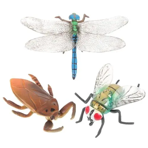 Produktbild: Toyvian 3St simulierte Insekten Stellen Sie Sich Tierfiguren vor Garten Requisiten kinderspielzeug Spielzeug für Kinder Spielset für Kinder Puzzle-Spielzeug interessantes Lernspielzeug