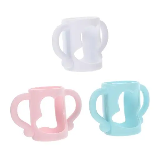 Produktbild: Toyvian 3 Stk Flaschengriff flaschengestell baby babyflaschen halterung Flaschenhalter Weiche Griffe für Babyflaschen Griff für Babyflaschen aus Silikon Halter für Milchflaschen handhaben
