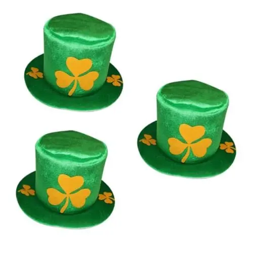 Produktbild: Toyvian 3st Caoplay-hut Koboldmütze Party-top-cap Kleeblatt-zylinder St. Pattys Day-hut Dekoration Zum St. Patricks Day Patrick Kostümhut Patrick Hut Kleidung Partybedarf Männer Und Frauen