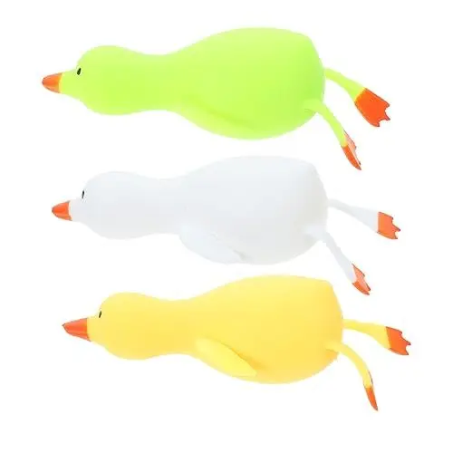 Produktbild: Toyvian 3st Ente Lalale Dehnbares Spielzeug Spielset Kinder Neuheit Fidget Sensorisches Zappeln Spielzeug Tierischer Quetschball Simulations Ente Mehl für Zuhause Reisen Und Schule