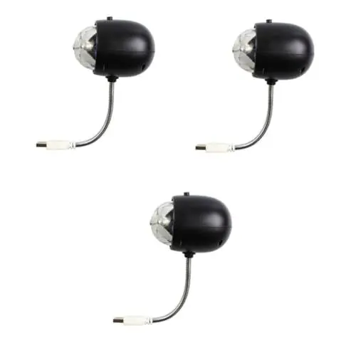 Produktbild: Toyvian 3stücke Usb Rgb Mini Nachtlicht Tragbare Sphären-dekorationsleuchte Für Partys Hochzeiten Weihnachtsfeiern Ktv Und