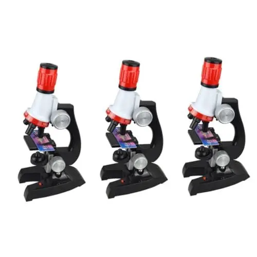 Produktbild: Toyvian 3-teiliges Set Mikroskop Spielzeug Trinokulares Zusammengesetztes Mikroskop Spielzeug Für Jungen Präzises Fokussiermikroskop Jungen Kinderspielzeug Mikroskop-Spielzeug-Studenten
