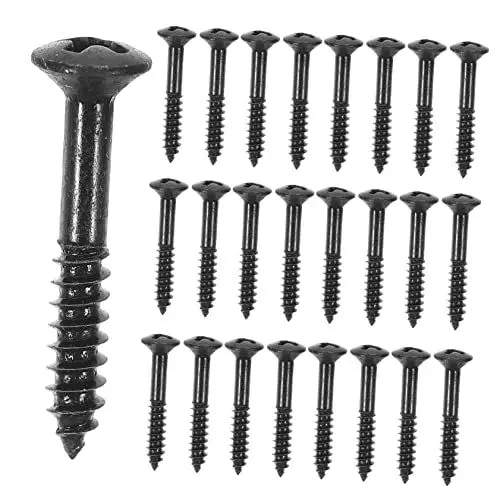 Produktbild: Toyvian Gitarren-tonabnehmerschrauben – 40 Stück Metallschrauben Für E-gitarre/gitarre – Reparatur Des Gitarren-tonabnehmerrahmens – Glatte Schrauben