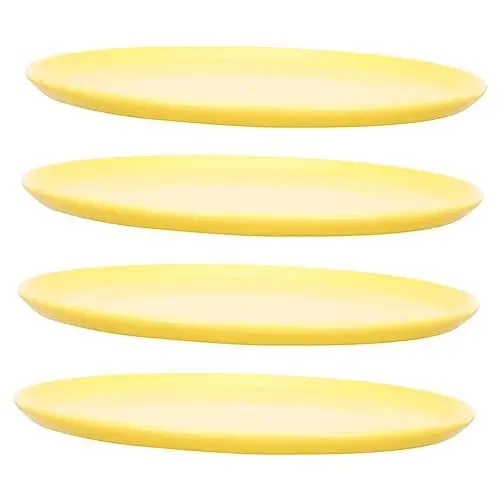 Produktbild: Toyvian 4 Stück Blumentopfbasis Untersetzer Für Pflanzen Pflanzenschale Pflanzenuntersetzer Kreisförmig Blumentopfmatten Blumentopf -untertassen Unterschalen Für Blumentöpfe Gelb Plastik