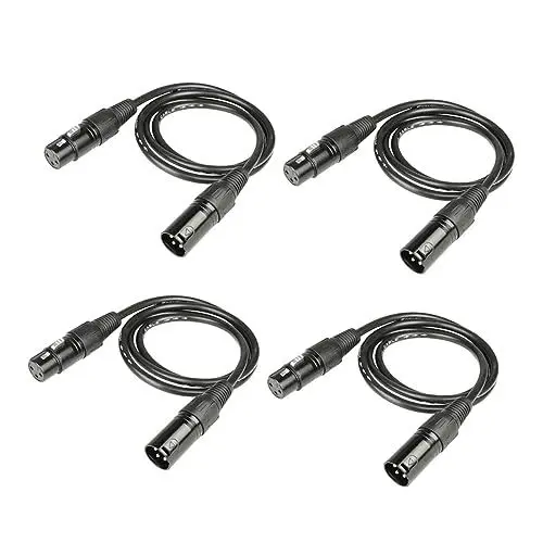 Produktbild: TOYANDONA 1 Satz Mikrofonkabel Kabeldraht 3-polige Drähte Kabel Für Bühnenbeleuchtung Dj-draht Dj-kabel Beleuchtung Kabel Draht Dmx-kabel Lautsprecherkabel Dsl-kabel 3-poliges Kabel 4 Stück