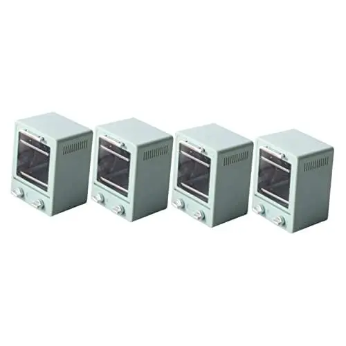 Produktbild: Toyvian 4 Stück Puppenhaus Küche Mini- - Vorgeben Mikrowelle Mini-möbelgerät Puppenhaus Mikrowelle Backofen 1 12 Miniatur-küchenofen Plastik Elektrischer Ofen Kind Elektrogerät