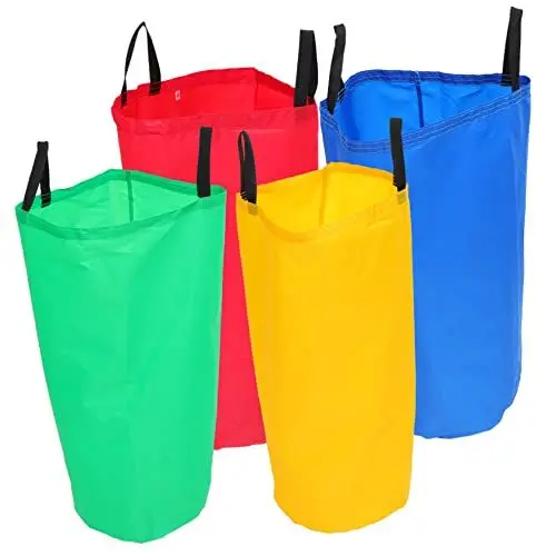 Produktbild: Toyvian 4 Stück Sprungsack Für Kinder Hüpfsackspiel Outdoor-spielsets Für Kinder Kartoffelsackrennen Renntasche Für Gartenspiele Kartoffelsäcke Renntaschen Gartenspiele Für Kinder Stoff
