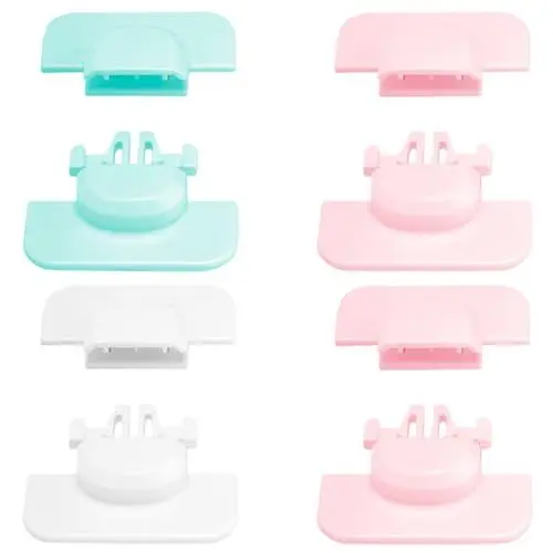 Produktbild: Toyvian Kühlschrankschloss Für Kinder Kleinkindsicherheit Kühlschranktürschloss 4-teiliges Babysicheres Schloss-Set Zufällige Farbe
