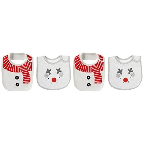 Produktbild: Toyvian 4 Stück Wasserdichtes Lätzchen für Kinder Baby-Lätzchen Säuglingslätzchen Babylätzchen Lätzchen füttern sabberndes Lätzchen Speichel Combo-Platte Kleinkind reine Baumwolle