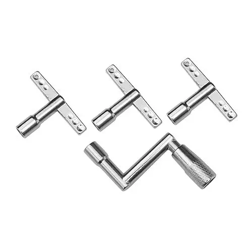 Produktbild: Toyvian 4 facilitation wandfest drumheads kalanchoe metallbau trimmer Trommel-Tuning-Kit Bewegungstaste Trommel-Stimmstäbe werkzeug drehen Trommelschlüssel Tuner Zubehör Tambourin