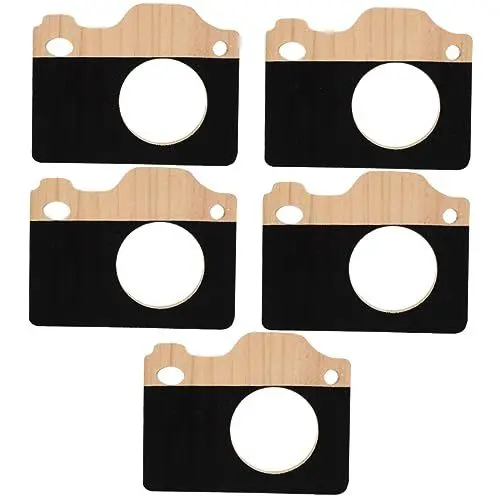 Produktbild: Toyvian 5St hölzerne Kamera Bürodekoration Junge Tischkamerafiguren Kamera für Kinder Ornament handwerksdekor aus holz Kamerastatue aus Holz Kinderzimmer schmücken Spielzeug Dekorationen