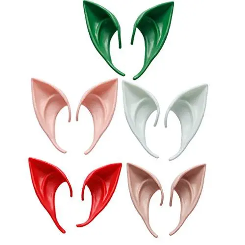 Produktbild: Toyvian 5 Paar Elfenohren, Cosplay Fairy Pixie Elfenohren Weiche Spitze Ohren für Halloween- Party- Kostüm- Maskerade- Zubehör (10 cm)