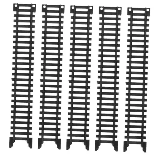 Produktbild: Toyvian Zug Kinderspielzeug 5st Eisenbahngleis-Set Spielzeug Kinderspielzeug Spielzeuge Weihnachtsbaum Bahngleis Gleiseisenbahnzubehör Förderband-Sushi-Zug Bahnschienenadapter Gleisbrücke Plastik