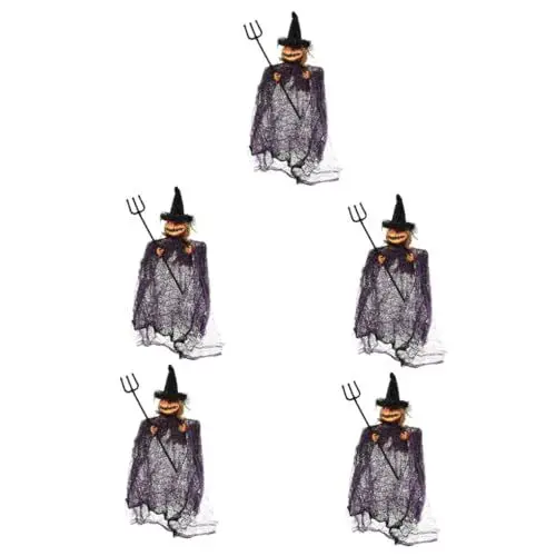 Produktbild: Toyvian 5st Halloween-wohnkultur Halloween-accessoires Heimzubehör Geisterdekor Halloween-ornamente Festival-geisterfigur Geisterfigur Haushalt Polyester Urlaubsartikel Violett