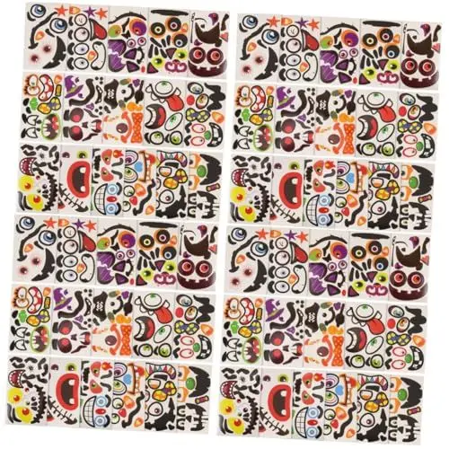 Produktbild: Toyvian 64 Blatt Kürbis dekorativer Aufkleber Kürbisaufkleber Cartoon-Kürbis-Aufkleber Halloween Pumpkin halloweenkürbis Aufkleber für die Schultasche Kürbis-Dekorationsaufkleber