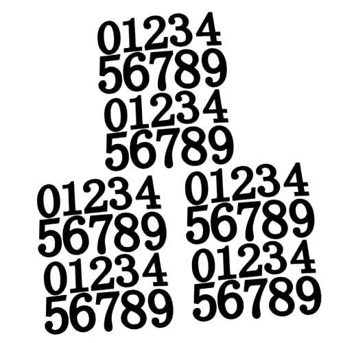 Produktbild: Toyvian 6 Sätze Alphabet-aufkleber Für Kinder Zahlen Aus Holz Kleine Holzzahlen Kühlschrank Spielzeug Holzzahlen Zum Basteln Kühlschrank Aufkleber Kidcraft-spielset Buchstabe Magnet Bambus