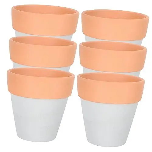 Produktbild: Toyvian 6 Stück Topf Topf Im Freien Pflanzentopf Für Drinnen Mini Terrakotta Kräuterpflanzer Töpfe Pflanzen Sukkulente Blumentöpfe -töpfe Blumentöpfe Aus Keramik Ton