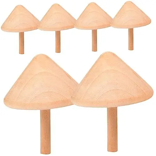 Produktbild: Toyvian 6st Hölzerner Kreisel Kinderspielzeug Kinderoberteile Basteln Im Alter Von 4-8 Jahren Basteln Für Im Alter Von 4-8 Jahren Versorgen Holz